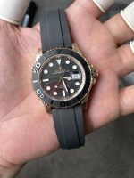 VS Factory Rolex Yacht-Master 40mm V2 Rose Gold Black Dial Ceramic Bezel Oysterflex Strap (126655) Weighted Edition – DD3235 Movement - Image 7