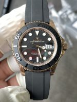 VS Factory Rolex Yacht-Master 40mm V2 Rose Gold Black Dial Ceramic Bezel Oysterflex Strap (126655) Weighted Edition – DD3235 Movement - Image 2