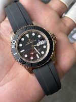 VS Factory Rolex Yacht-Master 40mm V2 Rose Gold Black Dial Ceramic Bezel Oysterflex Strap (126655) Weighted Edition – DD3235 Movement - Image 8
