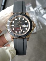 VS Factory Rolex Yacht-Master 40mm V2 Rose Gold Black Dial Ceramic Bezel Oysterflex Strap (126655) Weighted Edition – DD3235 Movement - Image 3
