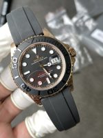 VS Factory Rolex Yacht-Master 40mm V2 Rose Gold Black Dial Ceramic Bezel Oysterflex Strap (126655) Weighted Edition – DD3235 Movement - Image 9