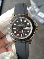 VS Factory Rolex Yacht-Master 40mm V2 Rose Gold Black Dial Ceramic Bezel Oysterflex Strap (126655) Weighted Edition – DD3235 Movement - Image 6